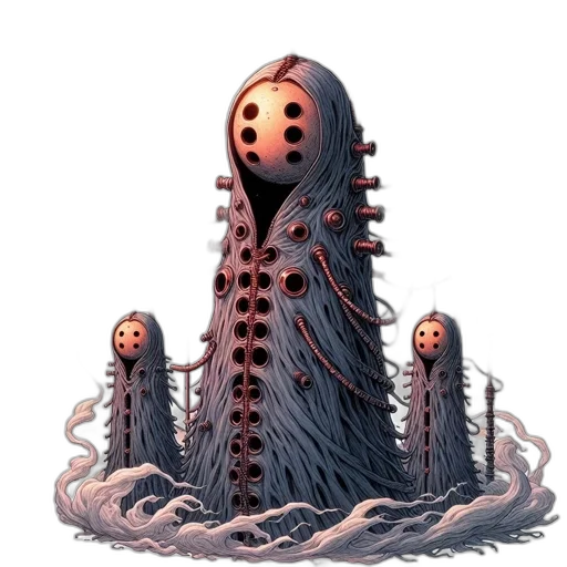 creature, mask, robot, hair transparent PNG cut-out