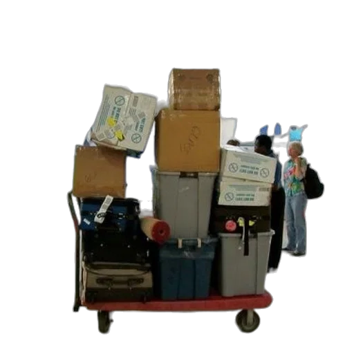 staff, furniture, robot, luggage transparent PNG cut-out