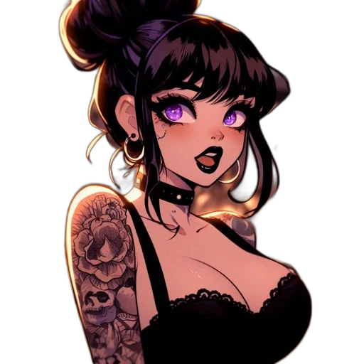 dress, staff, cartoon, comic book art transparent PNG cut-out