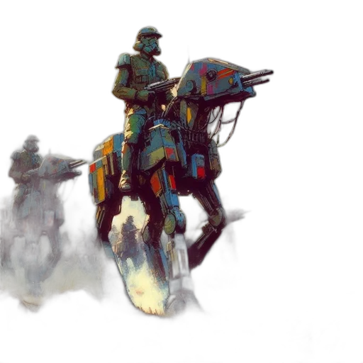 weapon, robot, concept art, fantasy art transparent PNG cut-out