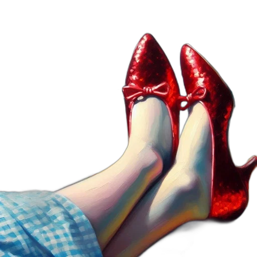 shoes, dress, photorealistic, 3d render transparent PNG cut-out