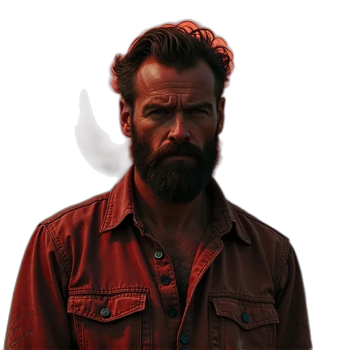 jacket, face, hair, animal transparent PNG cut-out