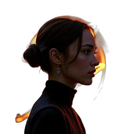 face, mask, staff, jacket transparent PNG cut-out