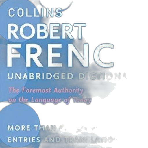collins, robert, french, unabridged transparent PNG cut-out