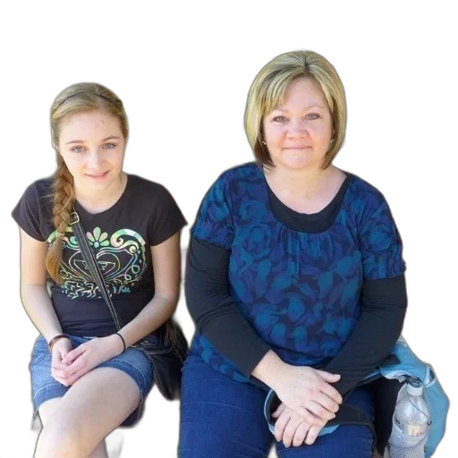 staff, two, women, sit transparent PNG cut-out
