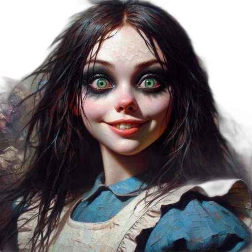 face, creature, fantasy art, concept art transparent PNG cut-out