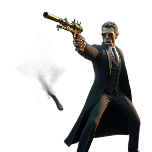 weapon, staff, concept art, 3d render transparent PNG cut-out
