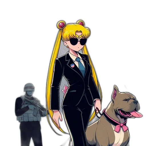 animal, staff, jacket, weapon transparent PNG cut-out