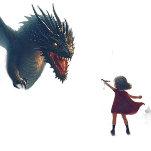 dragon, creature, animal, weapon transparent PNG cut-out