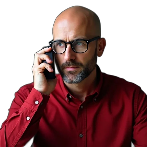 staff, animal, man, bald transparent PNG cut-out