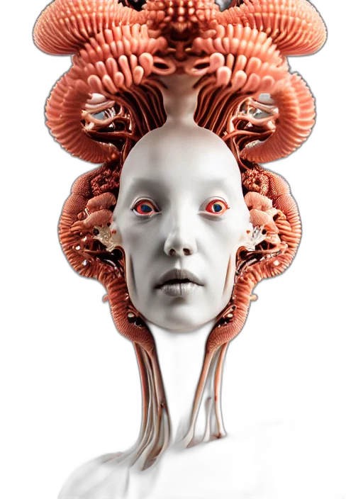 creature, robot, mask, face transparent PNG cut-out
