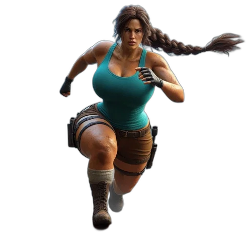 weapon, dress, creature, face transparent PNG cut-out