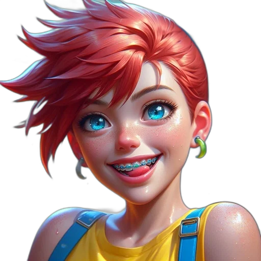face, jewelry, staff, concept art transparent PNG cut-out