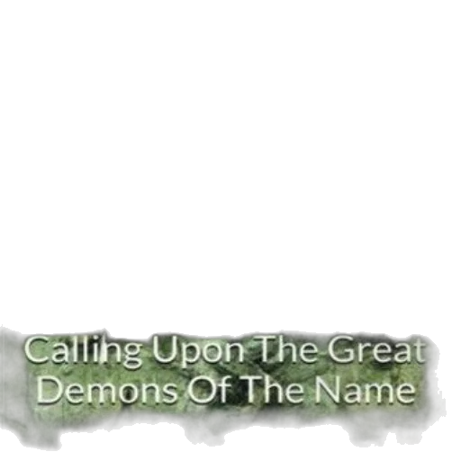 creature, name, calling, upon transparent PNG cut-out