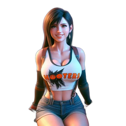 dress, jacket, face, 3d render transparent PNG cut-out