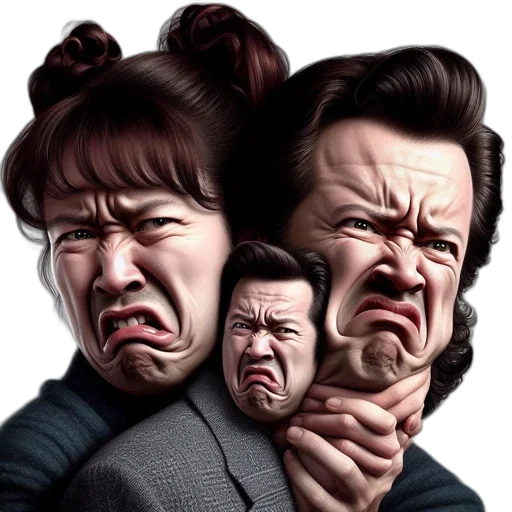 face, photorealistic, concept art, comic book art transparent PNG cut-out