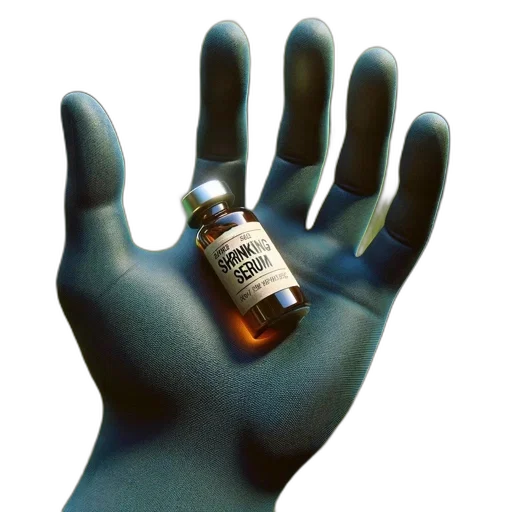 bottle, mask, weapon, 3d render transparent PNG cut-out
