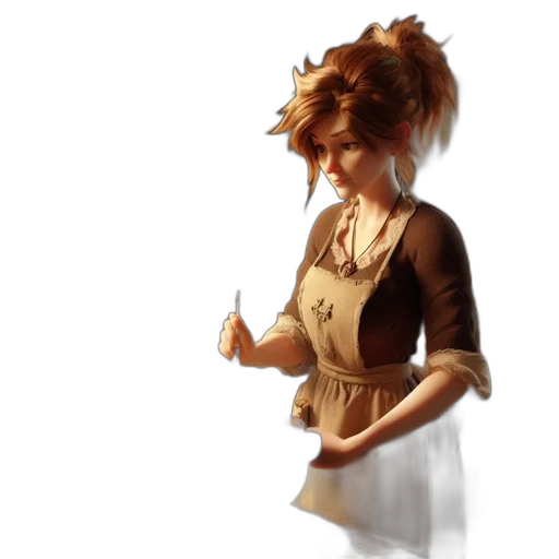staff, dress, jewelry, concept art transparent PNG cut-out