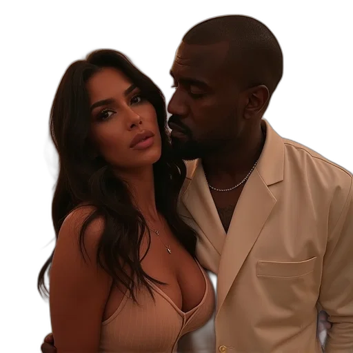 jacket, kim, kanye, posted transparent PNG cut-out