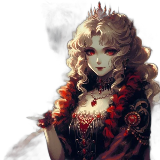 crown, dress, jewelry, fantasy art transparent PNG cut-out