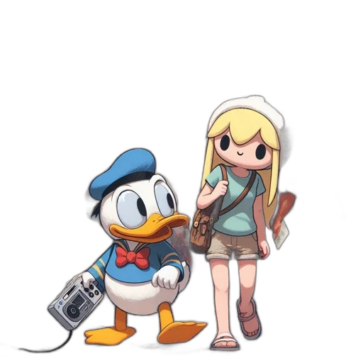 weapon, robot, staff, hat transparent PNG cut-out