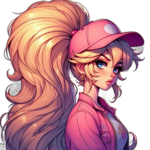 hair, hat, staff, face transparent PNG cut-out