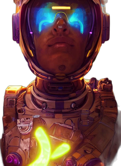 robot, face, mask, weapon transparent PNG cut-out