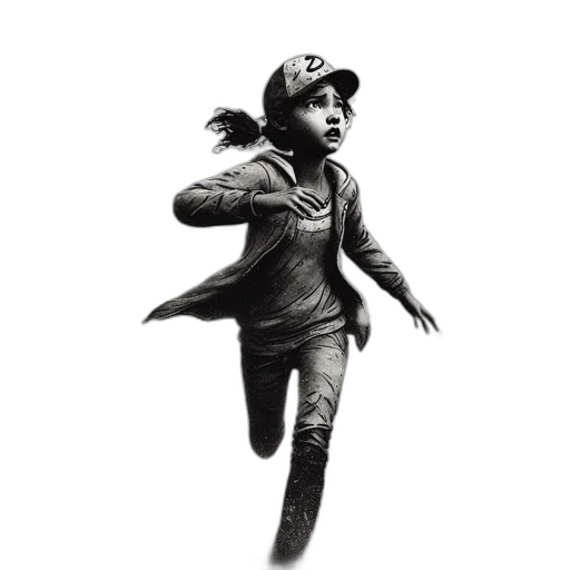 jacket, staff, creature, hat transparent PNG cut-out