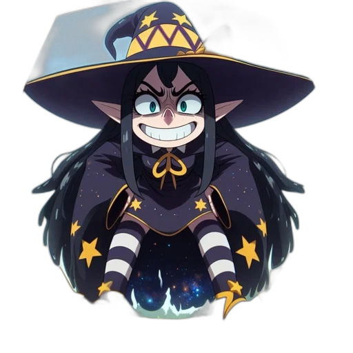 hat, staff, crown, creature transparent PNG cut-out