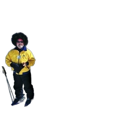 staff, jacket, umbrella, hair transparent PNG cut-out
