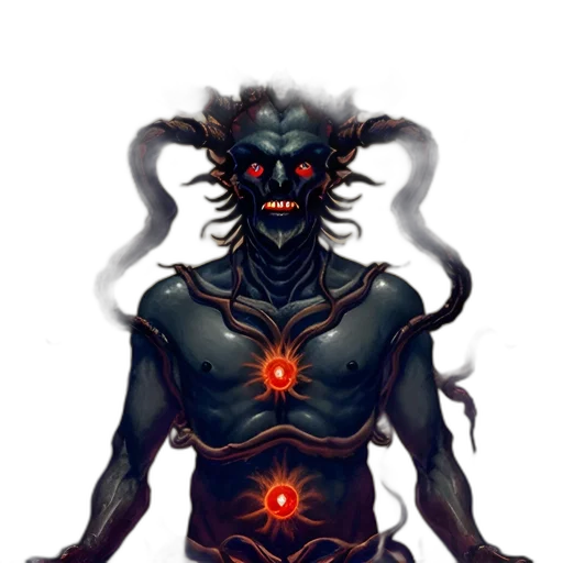mask, creature, staff, concept art transparent PNG cut-out