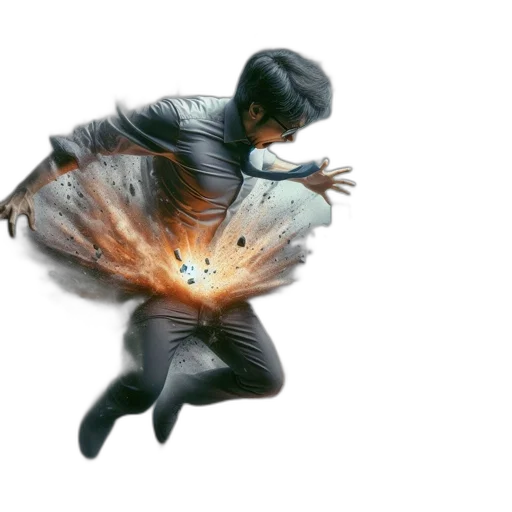 jacket, hair, concept art, photorealistic transparent PNG cut-out