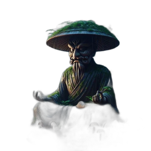 staff, mask, hat, umbrella transparent PNG cut-out