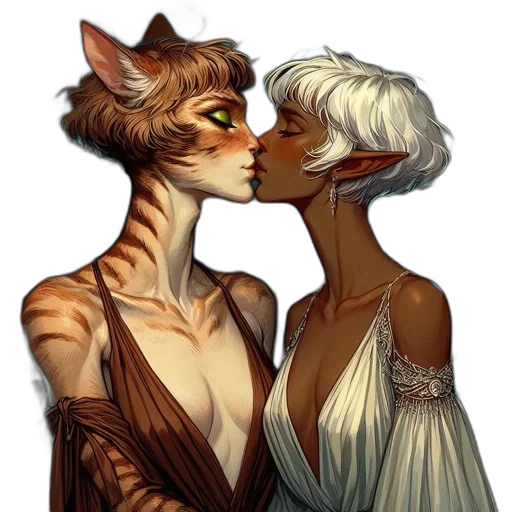 fantasy art, concept art, watercolor, pixel art transparent PNG cut-out