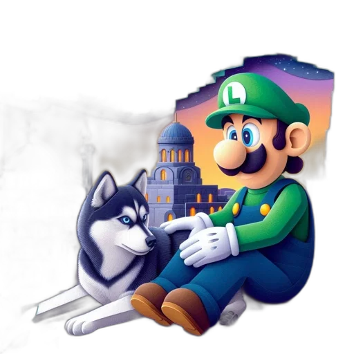 staff, animal, concept art, pixel art transparent PNG cut-out