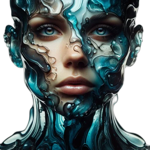 face, mask, robot, creature transparent PNG cut-out