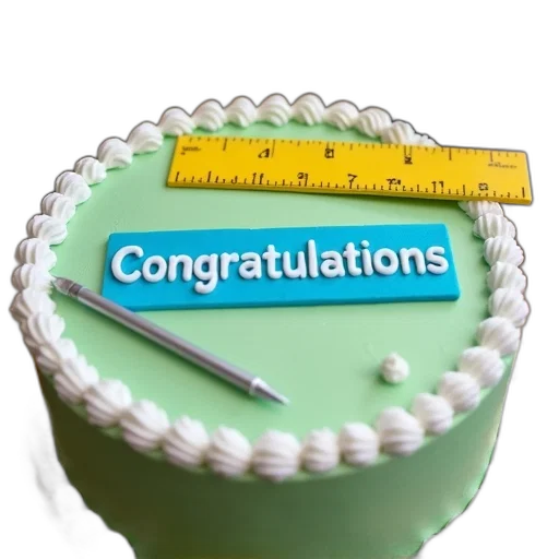hat, staff, cake, green transparent PNG cut-out