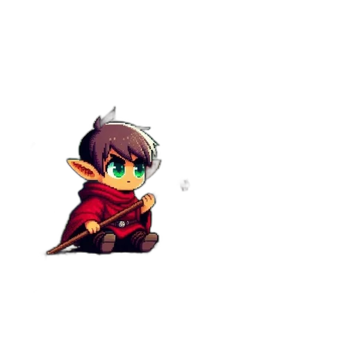 dragon, staff, weapon, creature transparent PNG cut-out