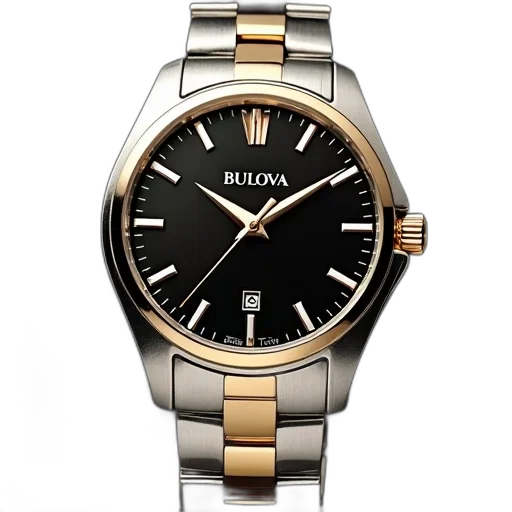 jewelry, bulova, watches, two transparent PNG cut-out