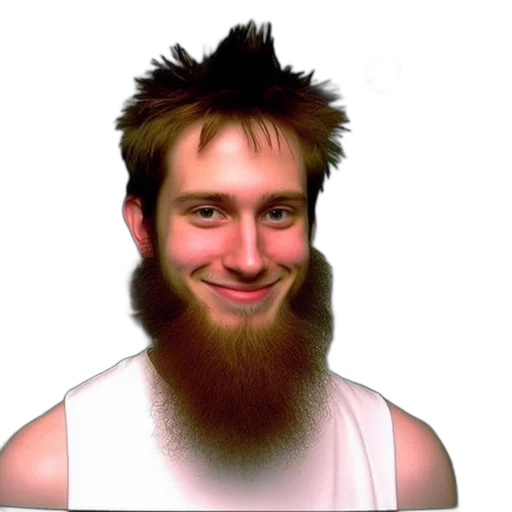 hair, face, creature, hat transparent PNG cut-out
