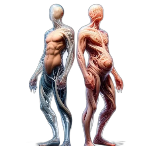 robot, creature, concept art, 3d render transparent PNG cut-out