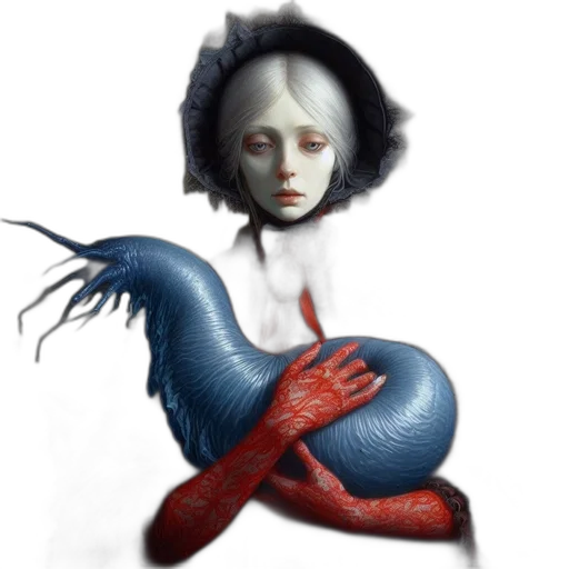 creature, mask, dress, concept art transparent PNG cut-out