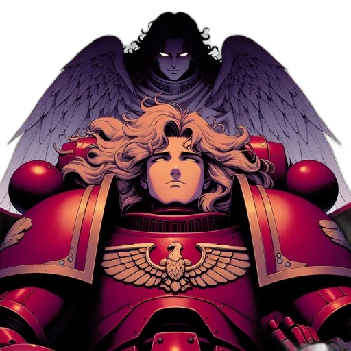 crown, robot, sword, comic book art transparent PNG cut-out