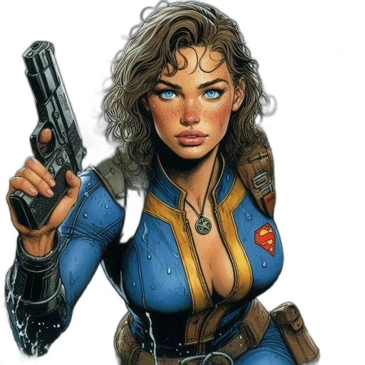 weapon, comic book art, concept art, fantasy art transparent PNG cut-out