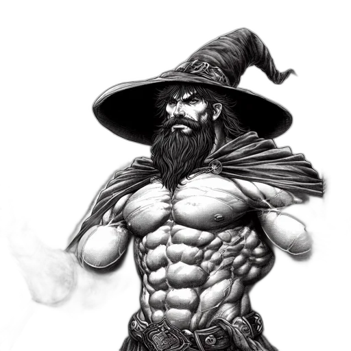 fantasy art, concept art, comic book art, photorealistic transparent PNG cut-out