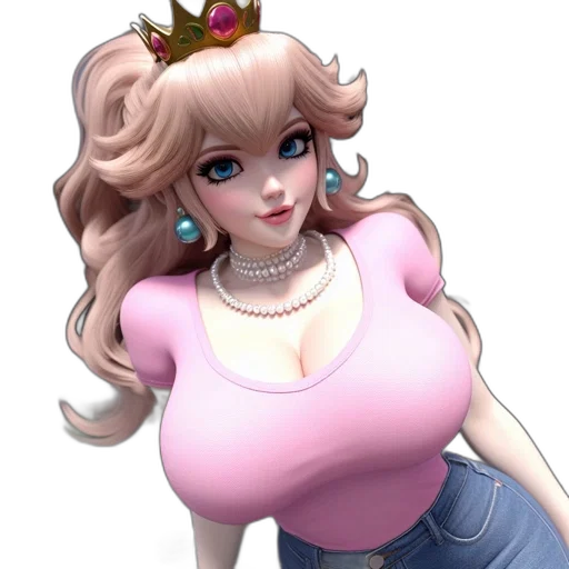 crown, dress, 3d render, concept art transparent PNG cut-out