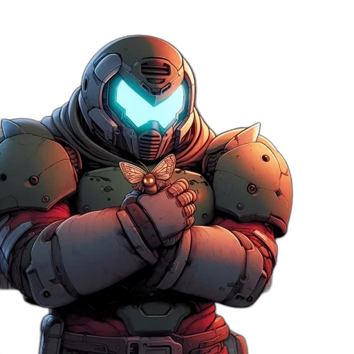 robot, mask, comic book art, concept art transparent PNG cut-out