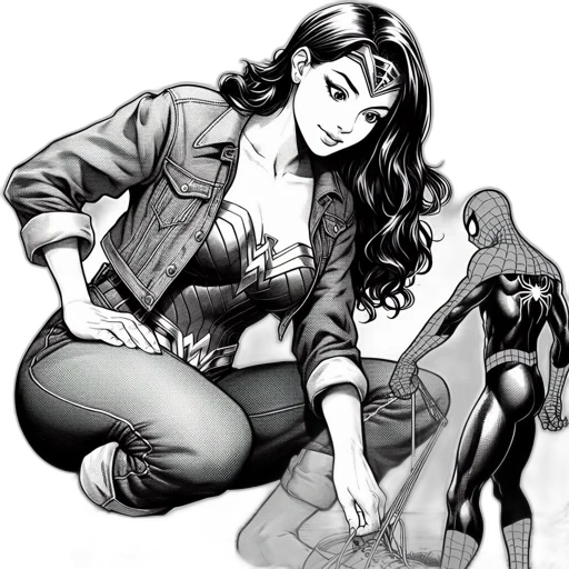 jacket, comic book art, cartoon, concept art transparent PNG cut-out