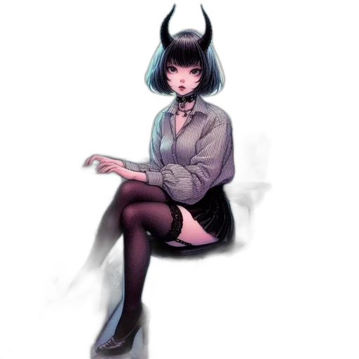 creature, staff, dress, mask transparent PNG cut-out
