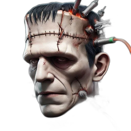 face, mask, creature, robot transparent PNG cut-out